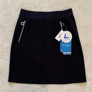 Luhta Esse Womens Skirt Black Sz Medium Active Wear System Pull On Comfort NWT